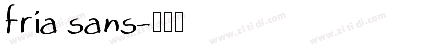 fria sans字体转换